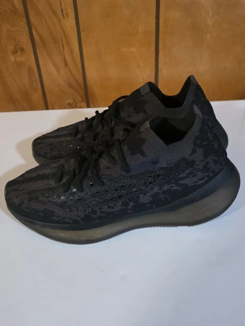 Adidas Yeezy 380 Boost Men's Black And Grey Sneaker - Low Profile Sz. 11